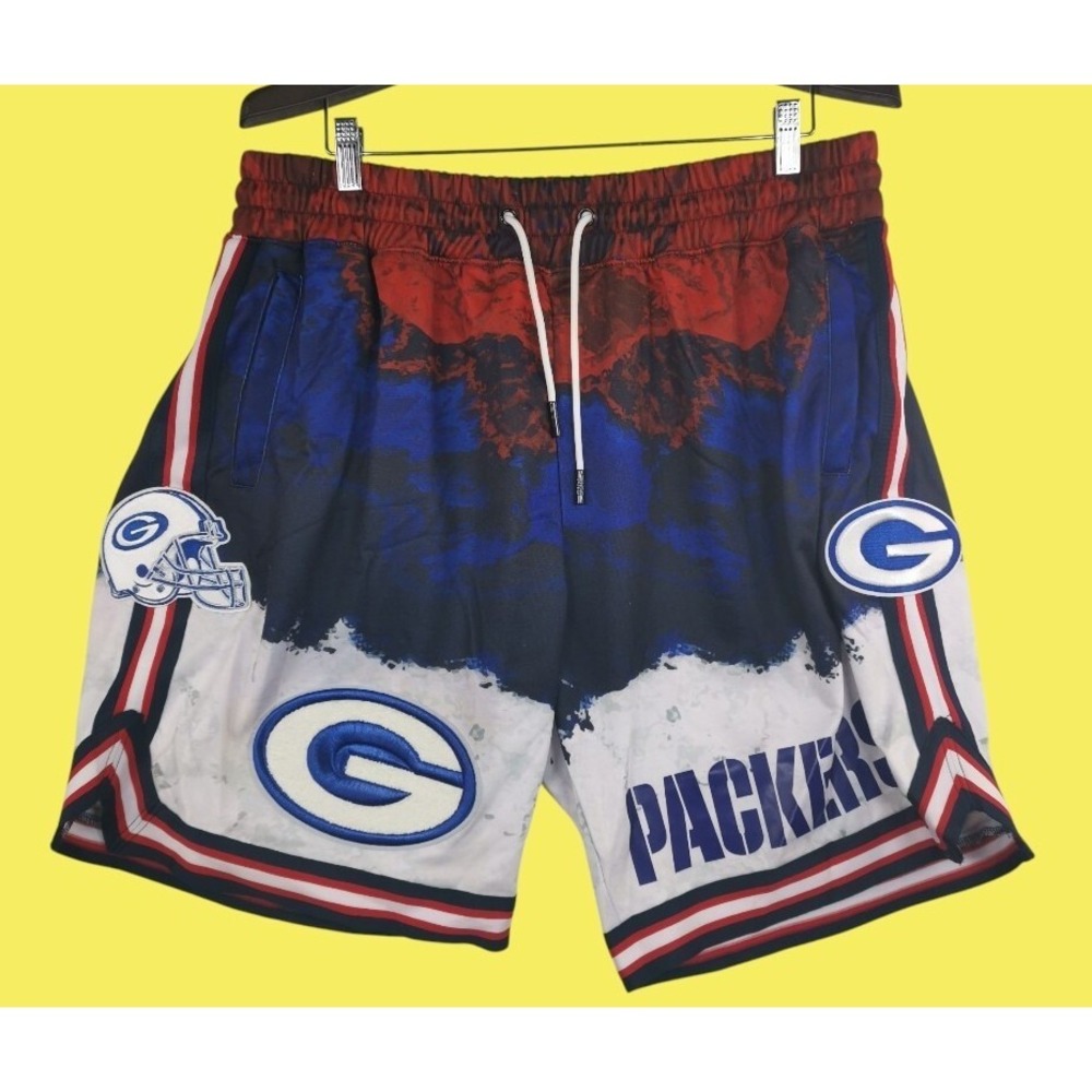 New Greenbay Packers Pro Standard Shorts Size 3XL 41, Inseam 9 in Multicolor